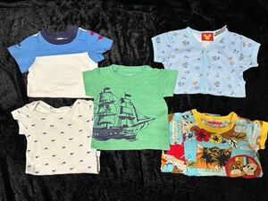 カーターズ、GAP、ディズニー 70cm 半袖ロンパース Tシャツ 5枚セット 