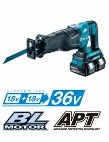 マキタ makita 18V+18V 36V 充電式 レシプロソー（6.0Ah） JR360DPG2 防滴 防じん 電池 バッテリ BL1860B 2口急速 充電器 DC18RD ケース付