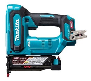 マキタ makita 40Vmax 充電式 ピンタッカ PT001GZK 本体のみ 大工 建築 建設 造作 内装 DIY リフォーム ピン タッカ バッテリー 電池式