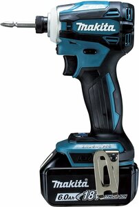 マキタ makita 18V 充電式 インパクト ドライバ TD172DRGX 青 バッテリ BL1860B×2本 充電器 DC18RF ケース付 電池 式 建築 大工 造作 内装