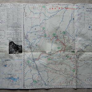 昭和42年現在「国立公園蓼科高原 白樺湖・蓼科温泉・奥蓼科温泉・八ヶ岳」案内チラシ(51×38㎝程)&時刻表 茅野市観光連盟の画像3