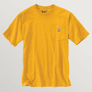 カーハート　K87　ポケット　Tシャツ　黄　S　●新品●新色　Carhartt