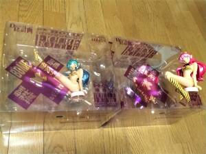 * Urusei Yatsura Ram Chan bottle on figure collection 3 piece set .-.. hoe -.. Kaiyodo height .. beautiful . Cara goods *