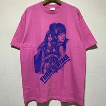 [即決古着]ももいろクローバーZ 10th×北斗の拳35th/ユリア×佐々木彩夏/異色のタッグTシャツ/ピンク/XLサイズ_画像1