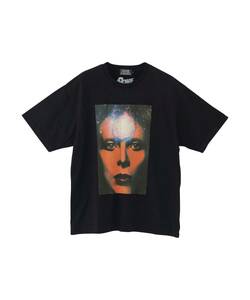 新品 希少！HYS×デヴィッド・ボウイ ムーンエイジ・デイドリーム公開記念 半袖Tシャツ【DAVID BOWIE/M.D.D.1】黒Ｍ