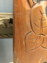 木彫り熊　プレート　壁飾り　昭和レトロ　鮭を担ぐ熊　レトロモダン_画像7