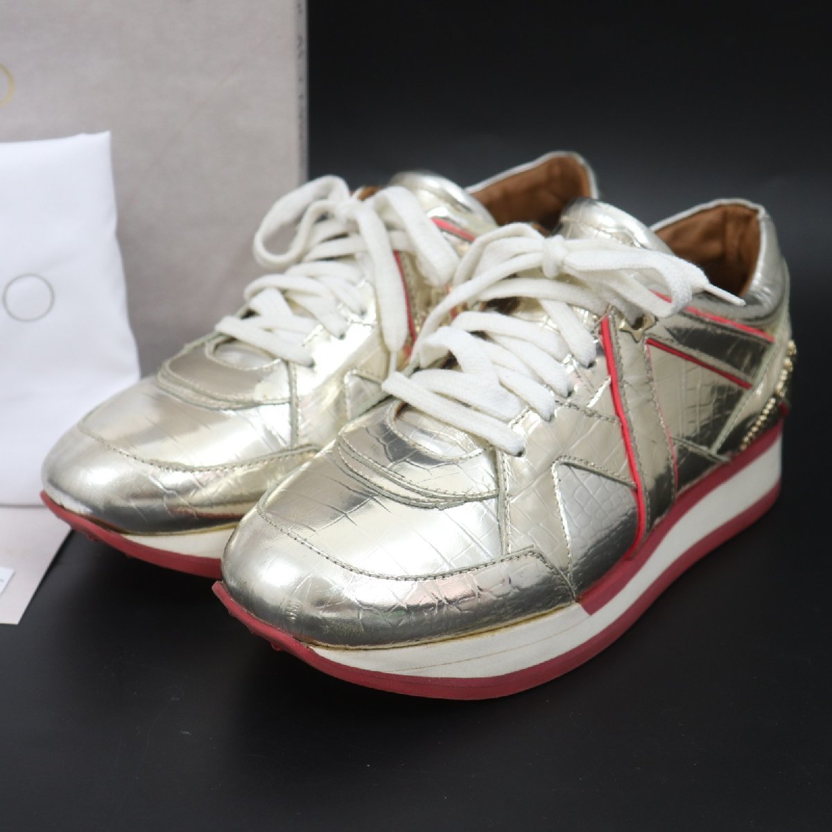 JIMMY CHOO スニーカー レディース 23㎝ 新品未使用 eva.gov.co