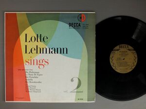 * рис LP LOTTE LEHMANN/SINGS VOL2 *