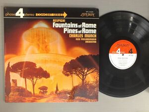 ●英LP MUNCH - NEW PHILHARMONIA ORCH/RESPIGHI - FOUNTAINS OF ROME & PINES OF ROME●