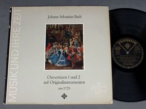 ●独LP HARNONCOURT/BACH/OUVERTUREN 1 UND 2●