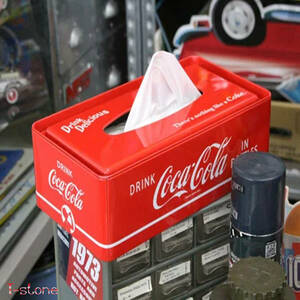  american смешанные товары салфетка кейс Coca-Cola красный BOX модный retro дизайн мужчина. .. дом american Vintage атмосфера конструкция 
