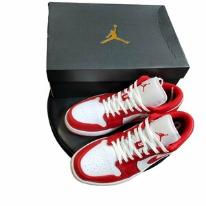 ◆中古品◆ Nike AIR JORDAN 1 LOW GYM RED/WHITE 553558 611 ナイキ エアジョーダン1 ロー ジムレッド /ホワイト 29cm/UK10 Q39411NH