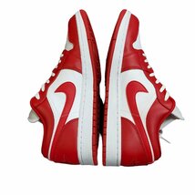 ◆中古品◆ Nike AIR JORDAN 1 LOW GYM RED/WHITE 553558 611 ナイキ エアジョーダン1 ロー ジムレッド /ホワイト 29cm/UK10 Q39411NH_画像10