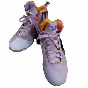 ◆中古品◆ NIKE LEBRON 9 ナイキ レブロン DJ3908ー600 スニーカー ピンク マルチカラー 25cm 靴 ※箱無し※ kyP2903N