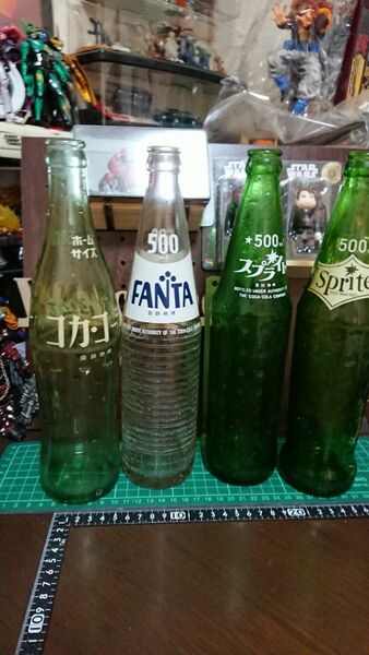 空瓶セット 500ml スプライト ファンタ コカコーラ4本