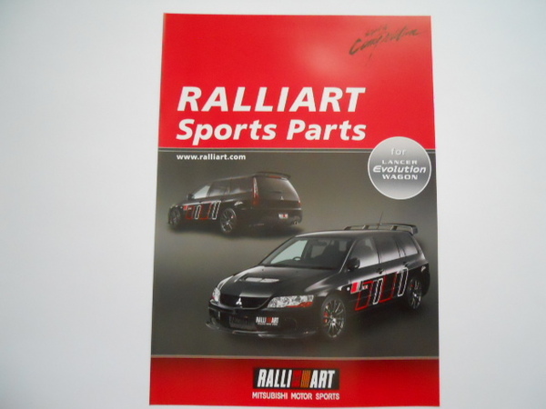 三菱　ラリーアートスポーツパーツ　for　ランサーエボリューションワゴン　2005年8月版　パンフレット