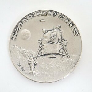 【コレクション】銀 メダル SV1000 APOLLO11 35.9g/雑貨/グッズ/アポロ11号/月/宇宙/記念品/2j1812