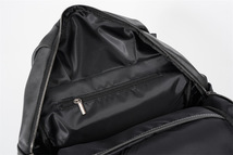 大容量 軽量 A4 リュックサック メンズ PUレザー デイパック 鞄 アウトドア 通学 通勤 旅行 学生 バックパック 灰_画像8