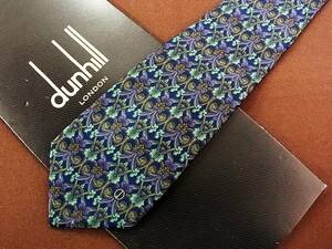 0^o^0ocl♪FK2480 【ｄunhill】ダンヒル【植物】ネクタイ