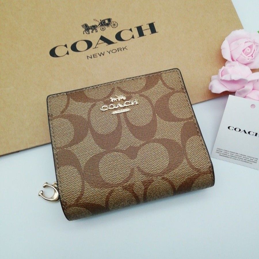 新商品 COACH コーチ 折り財布 正規品｜PayPayフリマ