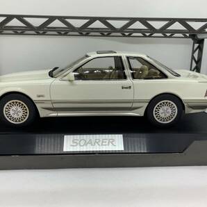 Hobby Japan 1/18 トヨタ ソアラ Toyota Soarer 3.0 GT Limited MZ21 Air-Suspention 1988 Crystal White Toning Ⅱ 9014 J01-01-016の画像2