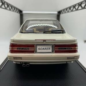 Hobby Japan 1/18 トヨタ ソアラ Toyota Soarer 3.0 GT Limited MZ21 Air-Suspention 1988 Crystal White Toning Ⅱ 9014 J01-01-016の画像3