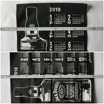 JACK DANIEL’S ジャックダニエル OLD No.7 オリジナル タペストリー カレンダー 2019 フラッグ バーグッズ インテリア 非売品_画像3