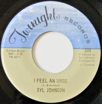 ■CROSSOVER45 Syl Johnson / I Feel An Urge / Try Me [ Twinight 108 ]'68_画像1