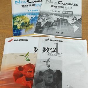 新中学問題集 数学 中学１年 家庭学習 ニューコンパス 1A前期 高校入試 京進 テスト対策 参考書