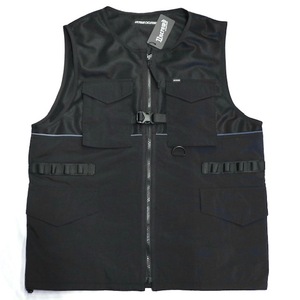 Mサイズ UNCROWD メッシュベスト アンクラウド 2303-3A01 MESH VEST Black 黒色