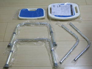  shower chair .. sause attaching ( height seat height type * light weight aluminium ) blue * unused goods 