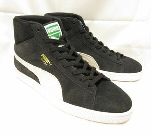 PUMA SUEDE MID 21 プーマ スウェード ミッド 24.5cm ウィメンズ ブラック 黒 スエード