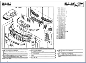 ルノー クリオ 2 Renault Clio 2 パーツリスト