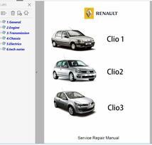ルノー クリオ Renault Clio01-08 整備書 ワークショップマニュアル 修理書 ボディー修理 Clio クリオ2 クリオ3 Clio1 Clio2 Clio3 _画像1