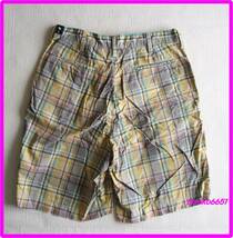 新品 014 アバクロ ハーフパンツ ショートパンツ Hemlock Lake Vintage Plaid Short(YL) メンズ31 短パン チェック柄 Abercrombie & Fitch_画像5