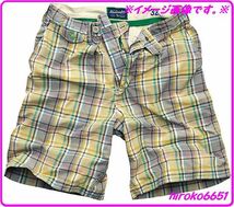 新品 014 アバクロ ハーフパンツ ショートパンツ Hemlock Lake Vintage Plaid Short(YL) メンズ31 短パン チェック柄 Abercrombie & Fitch_画像1