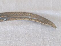 レア珍品 19世紀 ブロンズ製鳥の羽ペーパーカッター ブロンズ アールヌーボー 西洋アンティーク_画像3