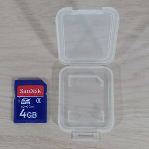 SanDisk サンディスク　SDHCカード 4GB ケースあり
