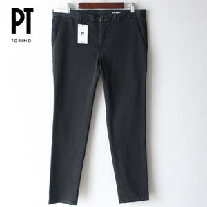  new goods PT TORINO stretch tapered pants chinos slacks pants slim PT01 PT05 black black large size men's W37 2XL 3L