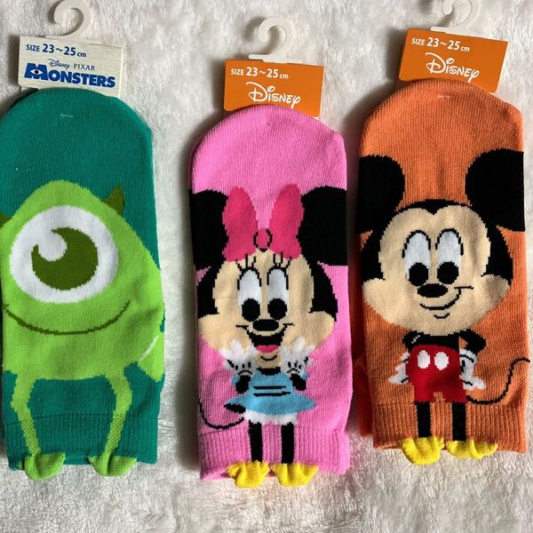 フクスケ ディズニー靴下★新品3足セット