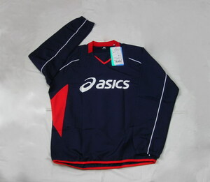 * tag equipped **asics/ Asics *p Ractis tops (M)* navy blue 
