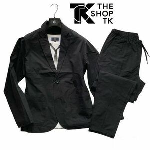 ★新品 THE SHOP TK タケオキクチ セットアップ M ブラック＜360度ストレッチ＞ ジャケット・パンツ、サコッシュ3点セット スーツ 黒★