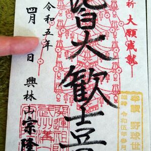 最安値☆高津区宗隆寺期間限定手書き御朱印 村上宗隆選手と同じ名前のお寺!野球Wbcプロ野球世界一高津監督入手困難プレミア品美品