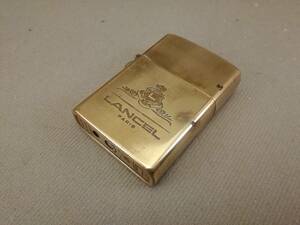  Lancel turbo lighter No.7600 * brass color * working properly goods ( one year free of charge mainte attaching )