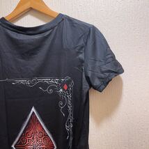 新品★ブラック★レッドのダイヤのエース★トランプ柄★Tシャツ★ユニセックス★L半袖Tシャツ ロゴTシャツ _画像8