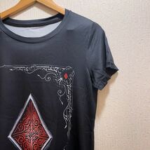 新品★ブラック★レッドのダイヤのエース★トランプ柄★Tシャツ★ユニセックス★L半袖Tシャツ ロゴTシャツ _画像5