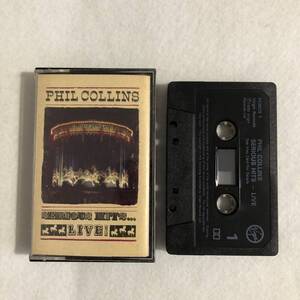 UK-Virgin 中古カセット Phil Collins Serious Hits...Live! フィル・コリンズ シリアス・ヒッツ...ライブ Virgin PCMC1 UK盤 