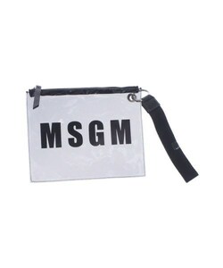 MSGM clutch bag lady's M e fibre - M used old clothes 