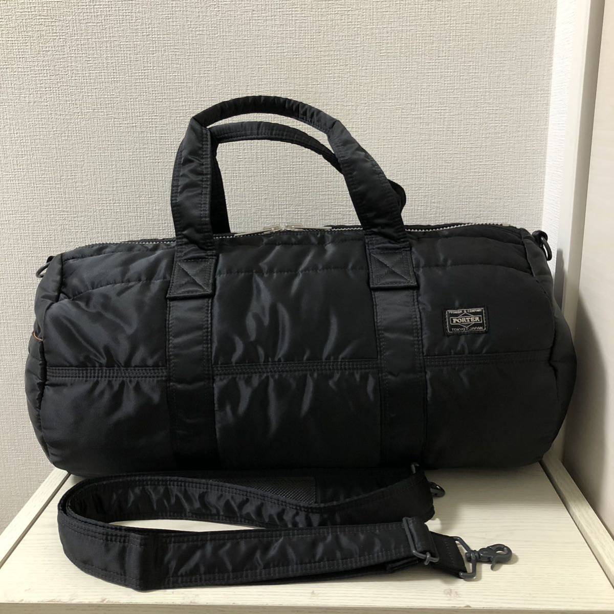 新品同様】PORTER ポーター タンカー ミニ ボストンバッグ（S）黒-