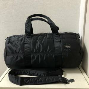 【大幅値下げ】【新品同様】定価39,050円　PORTER ポーター TANKER タンカー 2WAY ボストンバッグ　(S) 622-06990 ブラック　黒